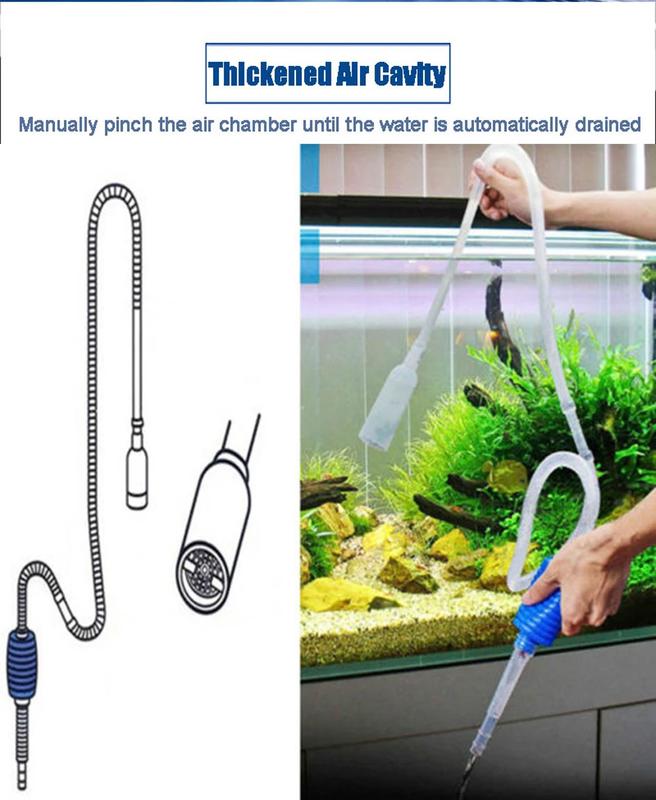 COD Blooming Pet Siphon Pompa Tangan Aquarium Water Charge Pump 1.7M - NC02 Terbaru 5