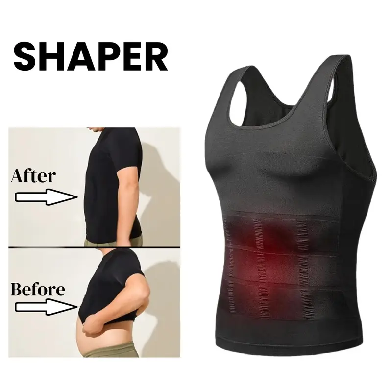 Áo nịt bụng nam Gile Singlet Cho Áo định hình Áo ép cơ thể nam 6