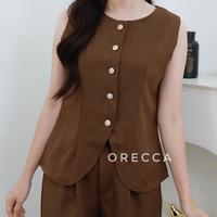 Gambar ORECCA - Pevita Blouse Atasan Wanita Tanpa Lengan Wanita - Black dari Orecca.id Kota Administrasi Jakarta Barat 5 Tokopedia