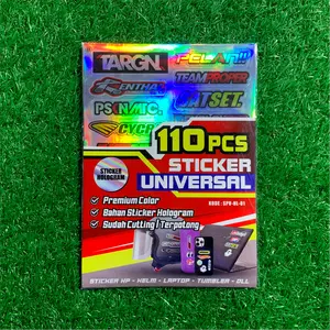 Stiker Pack Murah Isi 110pcs Hologram Edition -Stiker Aesthetic Tumblr Laptop Motor Koper - SPV-HL