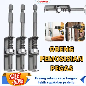 [DUORA] Penjepit sekrup pegas 2 bagian untuk mengencangkan sekrup dan mata bor, alat pengencang sekrup anti-jatuh mata obeng universal