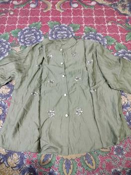 Product Review of CLARA One Set Wanita Payet Mewah Linen Setelan Atasan Rok Kekinian from ⋆**⋆ 3