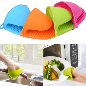 [1 Pcs] Pemegang Panci Anti Panas Sarung Tangan Silikon Antipanas Warna Random