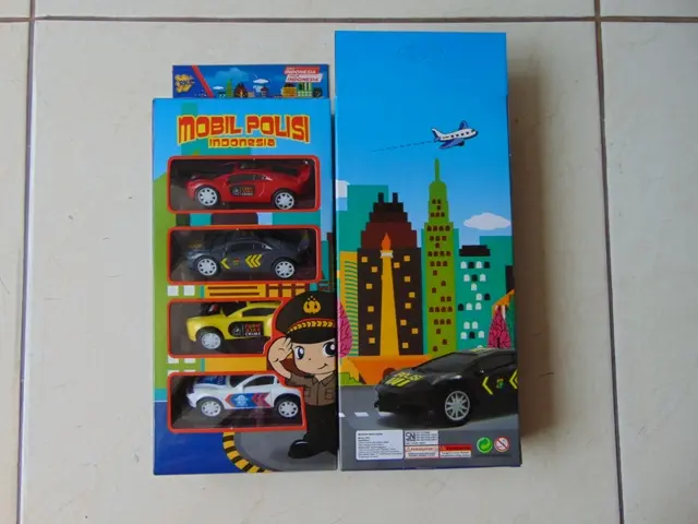 Mainan Mobil Polisi Police Indonesia Pullback 1 set isi 4pcs 6