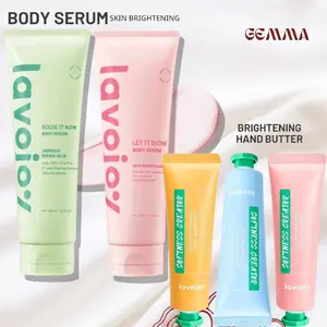 LAVOJOY SOLVE IT NOW LET IT GLOW DAILY SHINE SKIN BRIGHTENING BODY SERUM INSTANT TONE UP BODY LOTION - SOFTNESS CREATURE HAND BUTTER HAND CREAM