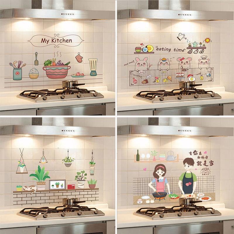 Miếng Dán Tường Nhà Bếp, Keo Tự Dính, Chống Thấm Nước Và Chống Dầu, Kích Thước 60 * 90cm, Miếng Dán Gạch Lát, Decal Can Tường PVC