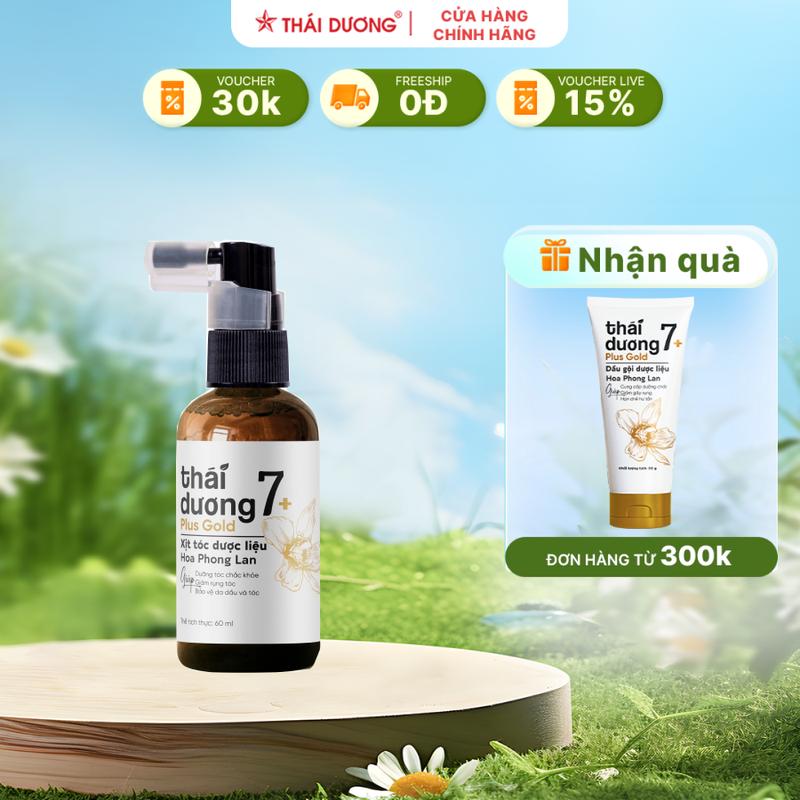 [Live] Xịt tóc dược liệu Thái Dương 7 Plus Gold (chai 60ml) - Sao Thái Dương