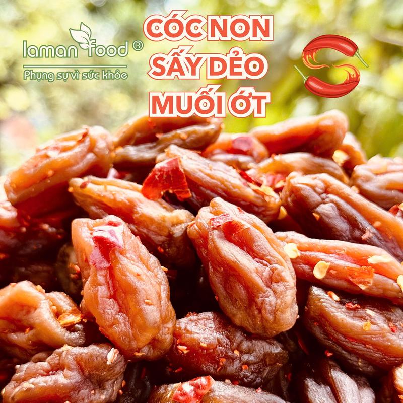  Cóc Non Sấy Dẻo Muối Ớt  Túi 100g  Snack Ăn Vặt l Trái Cây Sấy Cay Chua Ngọt Hấp Dẫn 