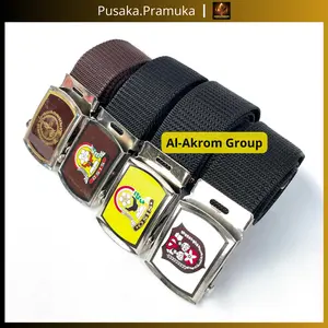 Sabuk Ikat Pinggang Gesper Anak Sekolah SD, SMP, SMA, PRAMUKA Bahan Canvas Nylon Untuk Laki-Laki dan Perempuan