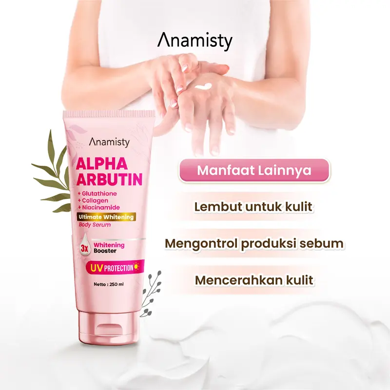 Anamisty Hand Body Lotion Serum Glutathione Alpha Arbutin Collagen Memutih kan Mencerahkan Dan Melembabkan Memutihkan Kulit 2