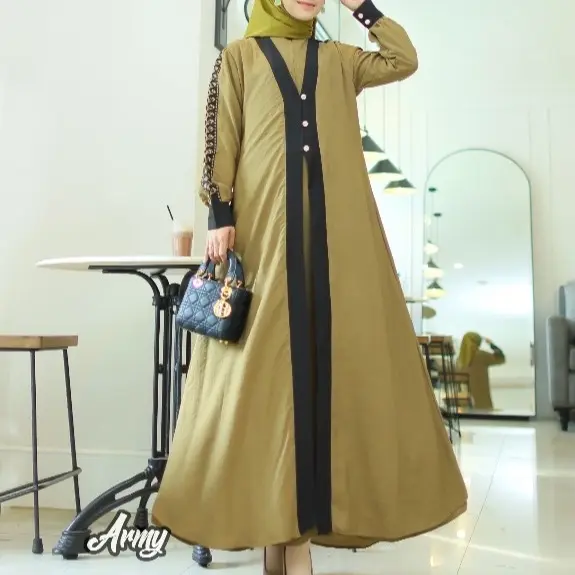 Rilza Store | Gamis auter Katun premium mewah elegan terbaru | gamis Lebaran 2025