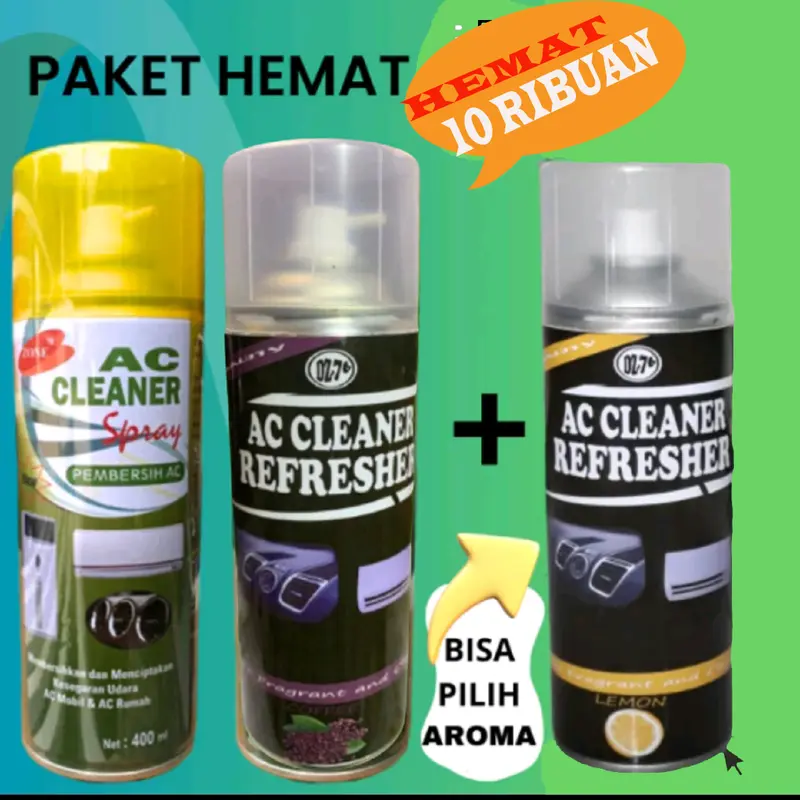 PAKET 2 AROMA PLUS 1 AC CLEANER EKSTRA HEMAT Car 1