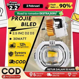 Projie Biled Cut Off Mini 2.5 INC D2 D3 Jauh Dekat 30watt Waterproof Plus Devil Ala-Ala Biled PNP Semua Motor Projie Biled Cut Off Mini 2.5 INC D2 D3 Jauh Dekat 30watt Waterproof Plus Devil Ala-Ala Biled PNP Semua Motor