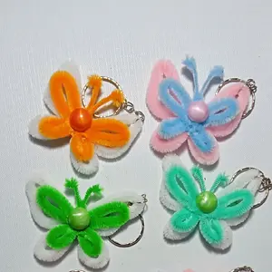 setyacraft ganci kawat bulu,ganci kupu-kupu, gantungan