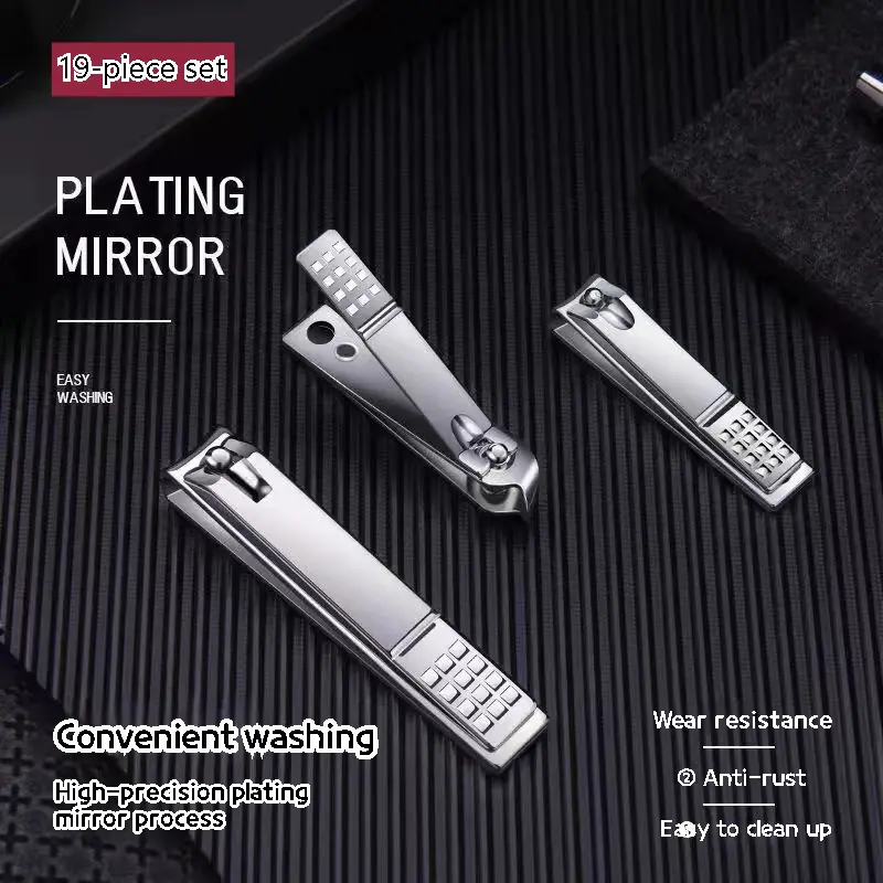 Bộ Dụng Cụ Cắt Móng Tay, Hàng Mới Về, 19 Bộ, Thích Hợp Cho Gia Đình Và Làm Móng Chân, Dụng Cụ Làm Móng Tay, Đồ Trang Trí Chính Hãng, Bao Gồm Kéo Cắt Móng Tay, Mua 1 Tặng 1 Ưu Đãi Miễn Phí 6
