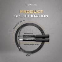 Gambar Atomcore Tali Skipping Speed Rope 3m Anti-slip Handles Adjustable Panjang 3m Dengan Pouch Gratis - Black dari Atomcore Official Kota Administrasi Jakarta Timur 3 Tokopedia
