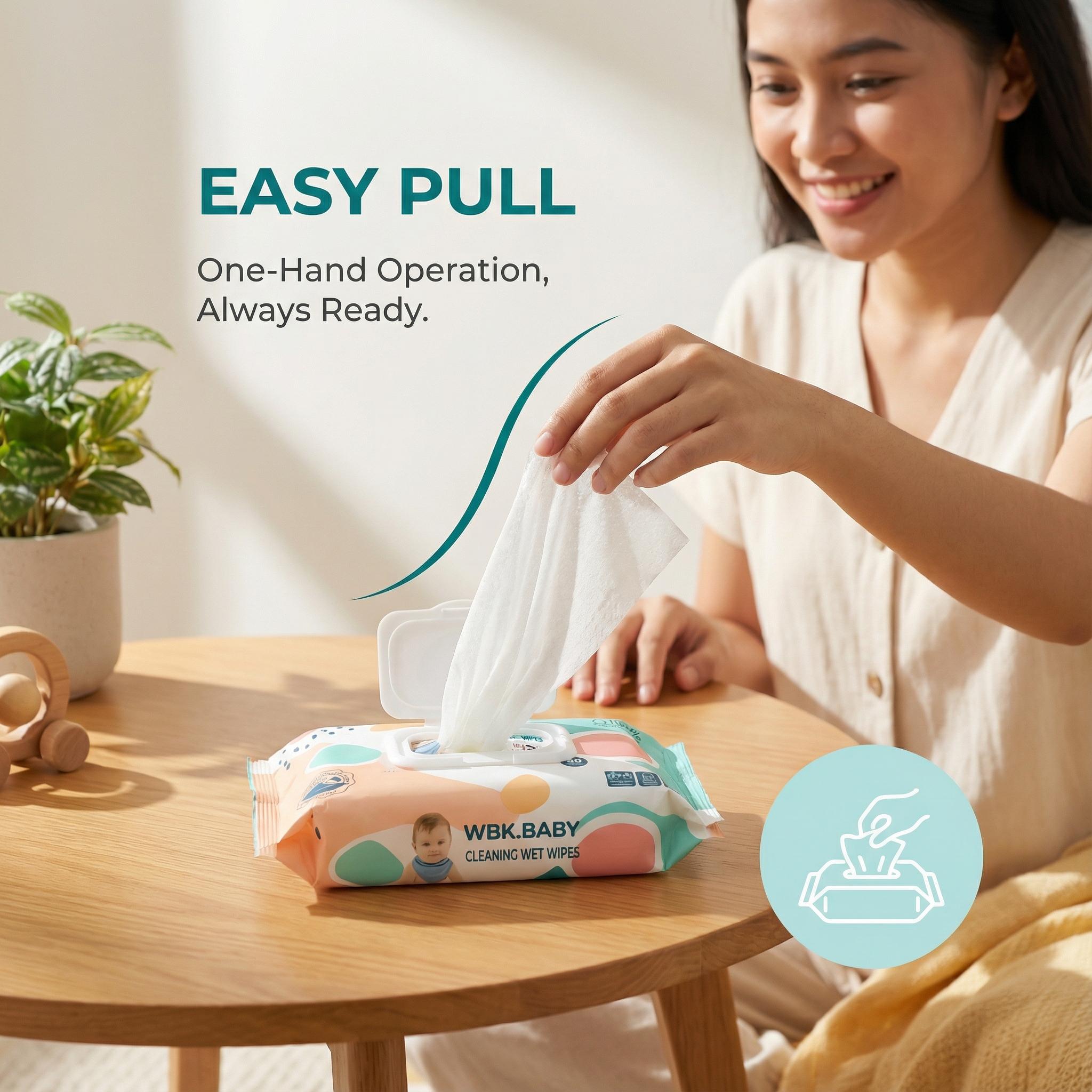 COD Tissu Basah 3 Pack Aman untuk Kulit Bayi Tanpa Alkohol dan Wangi Isi 80 Lembar 100% Pure Water Tissue Wipes Tisu Tidak Mengandung Pewangi Balita tisubaby kodomo