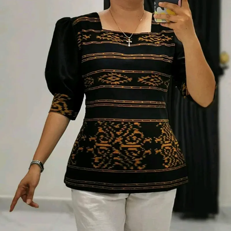 blus tenun jepara mix toyobo 1