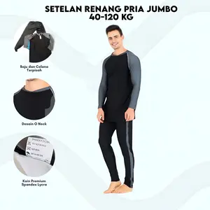 Baju Renang Pria Sulbi SBL 50 Dark Grey | Baju Renang dan Diving Pria