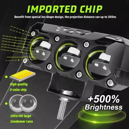 Lampu Tembak LED 3/4 Mata Transformer Original 3 Kipas Pendingin Full Aluminium Anti Air Super Terang Lampu Tembak LED 3/4 Mata Transformer Original 3 Kipas Pendingin Full Aluminium Anti Air Super Terang