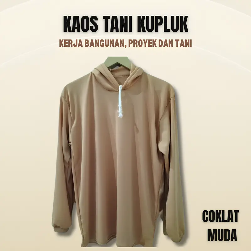 Kaos Tani Proyek Bangunan Ukuran Jumbo Ideal untuk Mancing & Sawah Panjang Tebal Santai 0