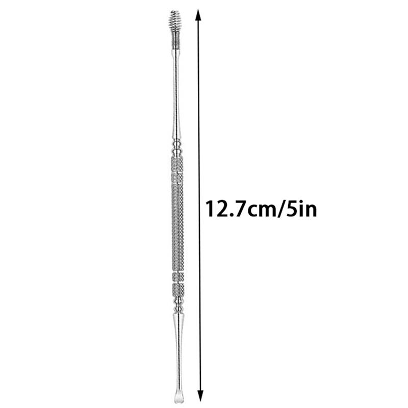 Product Introduction of Double Head Stainless Steel Spiral Earpick Ear Scoop Earwax Digging Tools Earwax Curette Spoon Care Ear Clean Toolear Cleaner 22