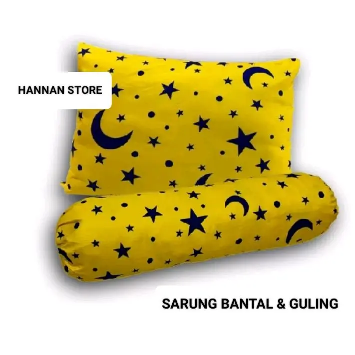 isi 6pcs Sarung Bantal Resleting & Sarung Guling Tali / Urung Bantal & Urung Guling bahan  Kain polymicro tidak pudar 7