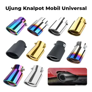 Ujung Pipa Knalpot Mobil Semua Jenis Mobil 1 Lubang Tipe Lurus Dan Bengkok Ujung Knalpot Kokoh