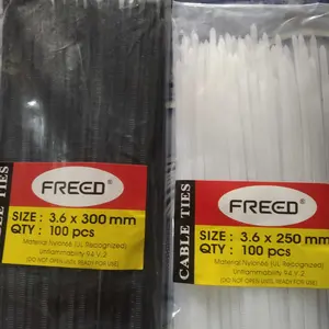 Kabel Ties tali Ties 10cm 15cm 20cm 30cm Hitam putih