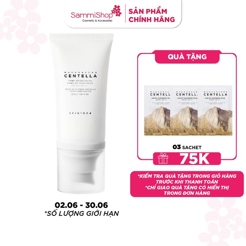 Skin1004 Kem chống nắng Madagascar Centella Tone Brightening Tone-up Suncreen SPF50+ PA++++ 50ml