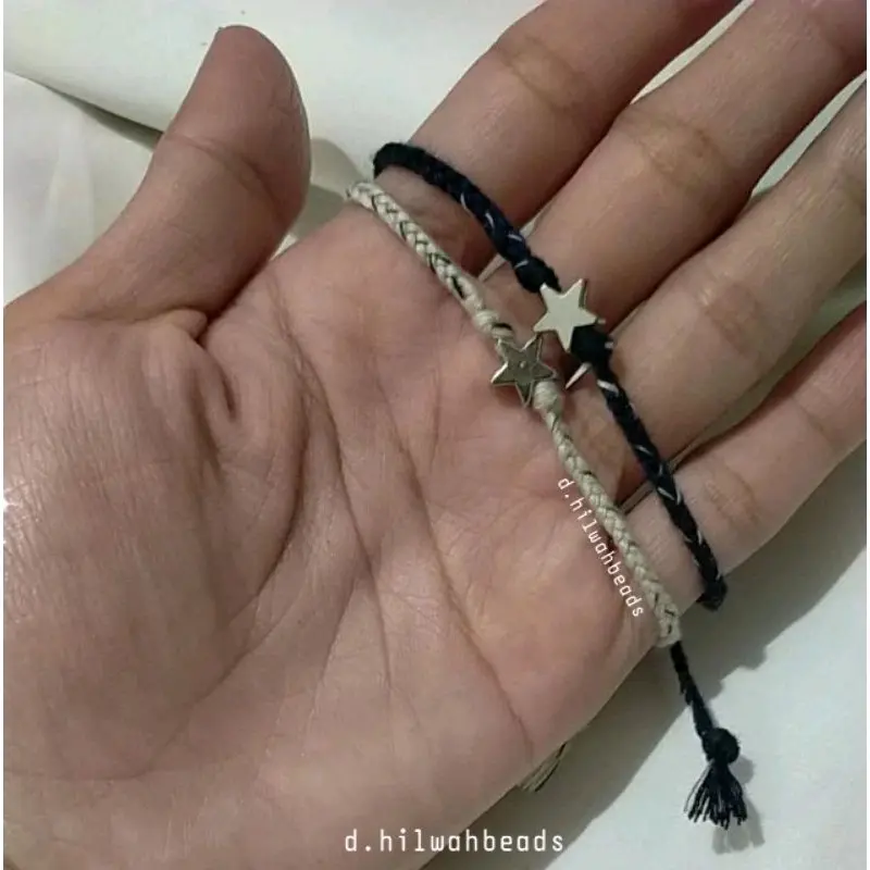 Gelang Couple Bintang | Gelang Couple Benang Serut 0