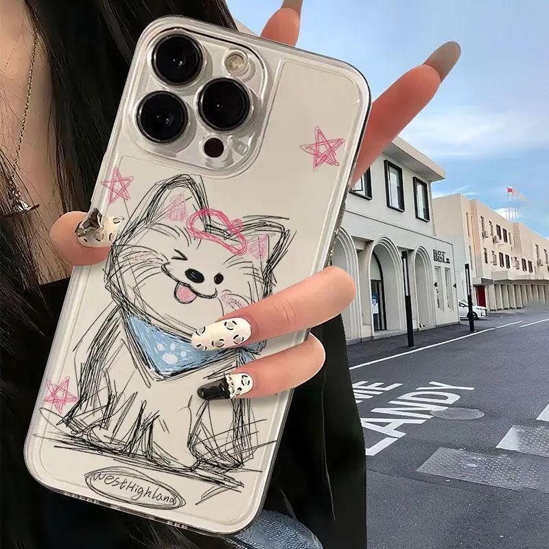 Không Ố Vàng | Ốp Lưng Họa Tiết Lặp Lại Đầu Hello Kitty Nơ Hồng Hoa Nhỏ Chữ…