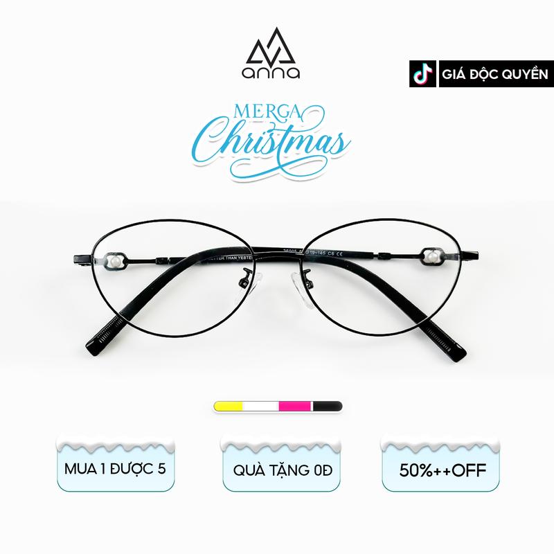  Gọng Kính ANNA Unisex Chất Liệu Kim Loại Thiết Kế Dáng Oval 36005 
