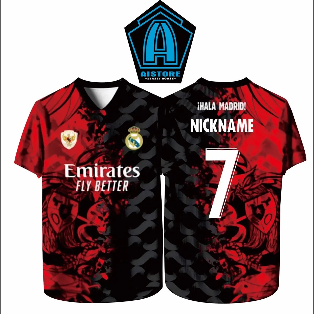 Jersey Timnas Indonesia X Madrid Terbaru (Bisa Request Nama dan No Punggung) - Sport