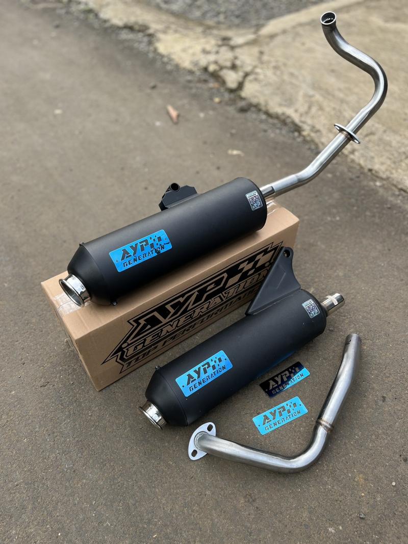 Product Introduction of Knalpot AYP GENERATION Moncong ke kenochi  inlet 28-32 out 50 pnp all metik vario,aerox,pcx,beat,dll bebas request saringan Motor 52