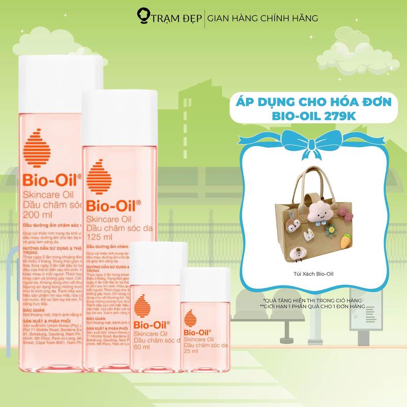 HĐ Bio Oil 279k Tặng Túi Dầu Chăm Sóc Da BIO-OIL Giúp Mờ Sẹo và Giảm Rạn Da 25ml 60ml 125ml 200ml