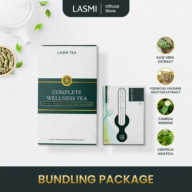 Bundling Package Chi Lasmi Wellness Tea & Chi Lasmi Kapsul - Optimalkan Metabolisme Dalam Tubuh Secara Alami GM 1 0