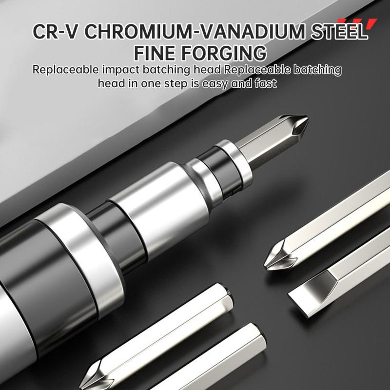 Product Introduction of 13Pcs/set Chrome Vanadium Steel Impact Screwdriver Set Household Electric ScrewdriverCordless Screwdriver Impact Driver 56