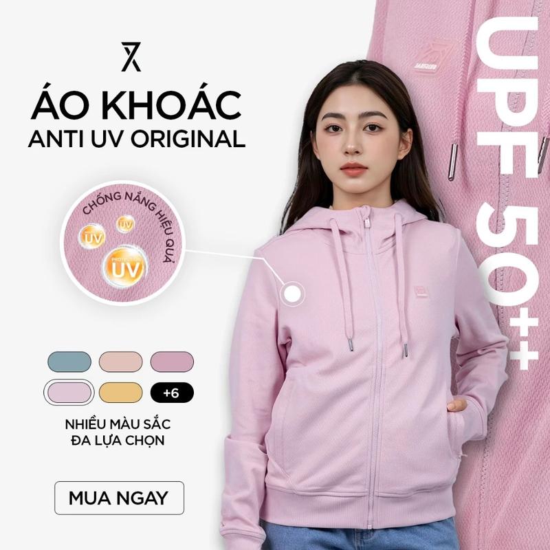  Áo Chống Nắng Nữ Chống UV UPF 50++ Original WOK 2064 - Áo Chống Nắng Mùa Hè 