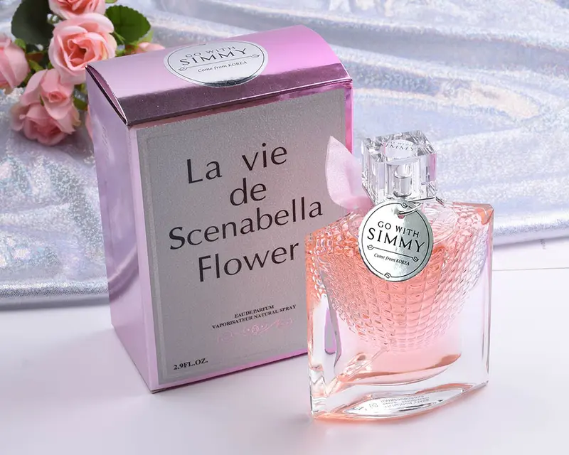 GO WITH SIMMY Eau De Parfum wanita tahan lama- 03 Delighted Ylang La Vie De Scenabella Flower 85ml Perfume Lily Lemon Woman Wangi Peony 3