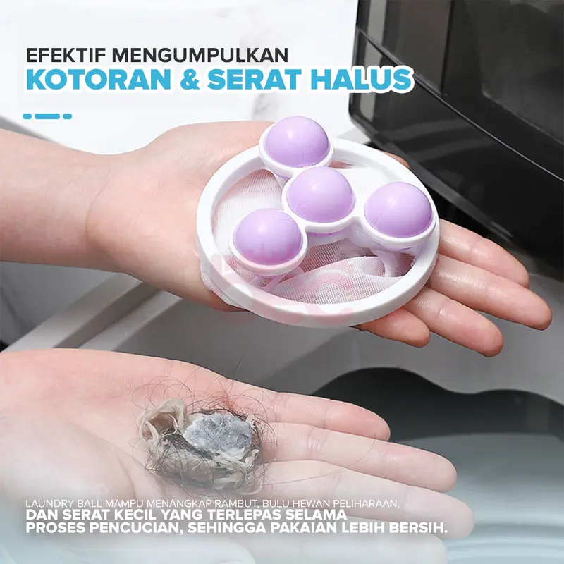[BEC] Laundry Ball Filter Mesin Cuci | Bola Pembersih Bulu | Bola Laundry Kantong Mesin Cuci | Saringan Kantong Filter Mesin Cuci 1