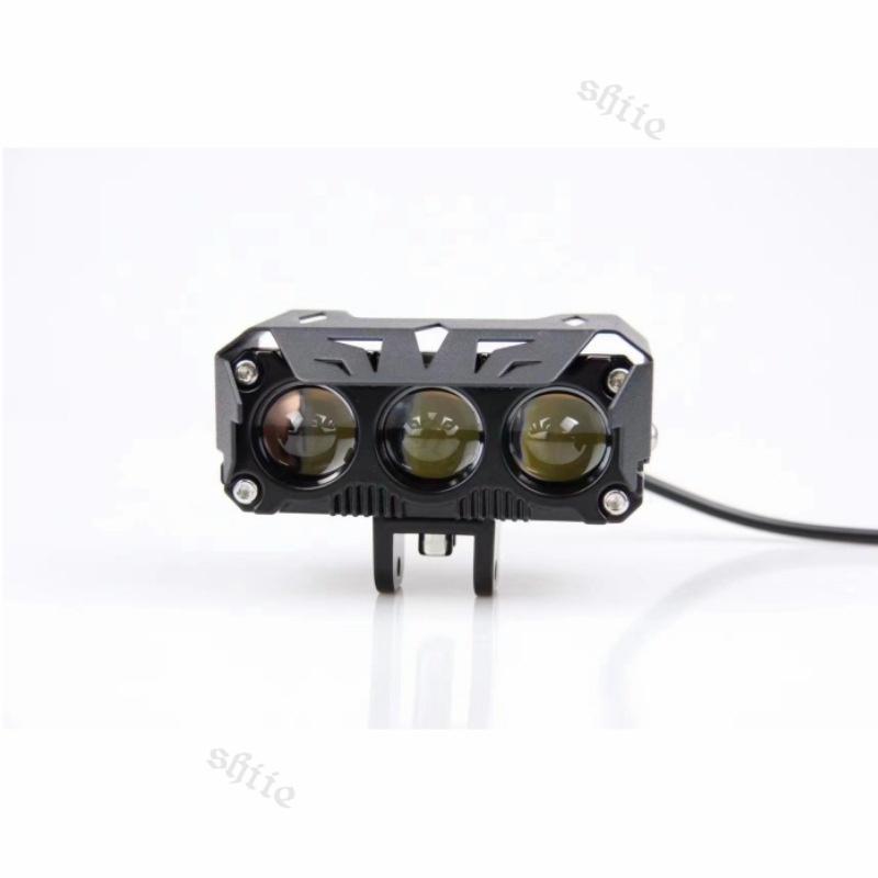 Lampu Tembak Led Foglamp CR7 SQL 3 Mata Laser Gun Putih Kuning 2 Warna Waterproof CR7 Lampu Tembak 3 Mata High Low Lampu Tembak LED Laser/Lampu Sorot Laser Q9 3 Mata 2 Warna/HI LOW 60 WATT LAMPU TEMBAK MOTOR MOBIL/3 Mata SQL/3 Mata Lensa 8