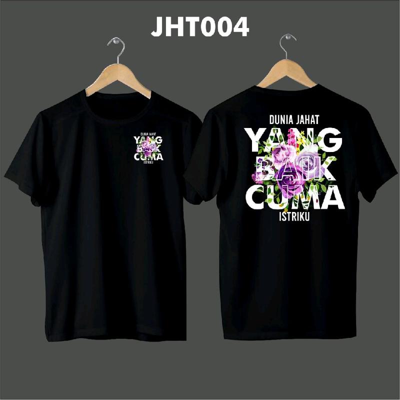 KAOS dunia jahat yang baik cuma istriku,KAOS KATA-KATA KEREN, KAOS KEKINIAN, KAOS DISTRO, KAOS SABLON Pria 2