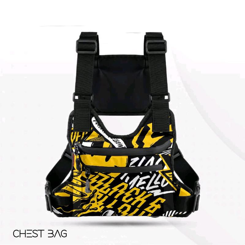 Tas Dada Pria Waterproof Tactical Motif Print/Tas Cowok Kekinian Anti air Terbaru 2025 Pinggang 3