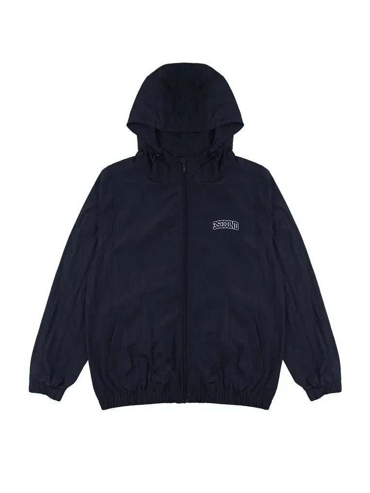 3Second cowok Jacket Zipper Hoodie Sweatshirt Regular Fit Taslan Crincle Paul S131224
