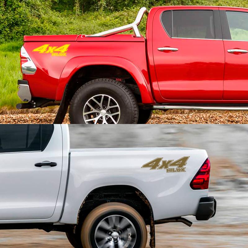 Product Introduction of 2Pcs/Set Car Stickers Pickup Rear Tailgate Side Decal For Toyota Hilux Vigo Revo Off Road 4x4 Graphic Vinyl Letter Cover Auto Accessories 8