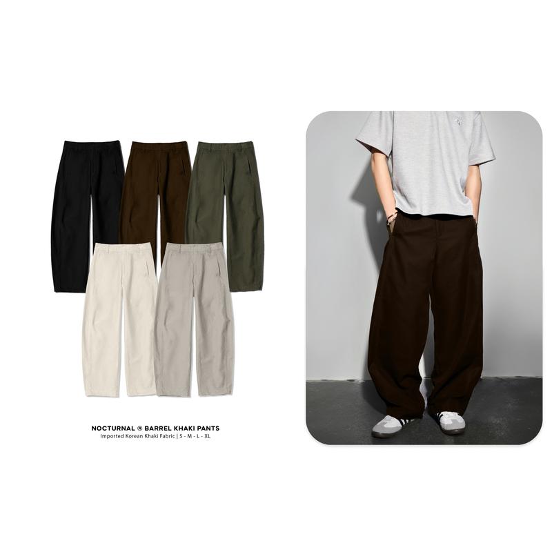 NEW COLORS Quần Khaki Ống Cong NOCTURNAL Barrel Khaki Pants Nam Nữ Unisex Local Brand Chất Liệu Nhập Khẩu Cao Cấp