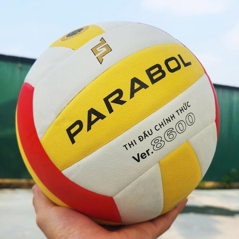 Banh bóng chuyền da Parabol ver.8600 - Bóng chuyền tiêu chuẩn thi đấu - Outdoor và indoor - Kèm bơm và túi lưới