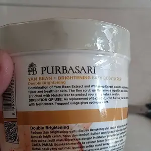 [1pc] Purbasari Lulur Mandi 200gr / Body Scrub Hitam Kotoran Tubuh  Pencerah  Zaitun