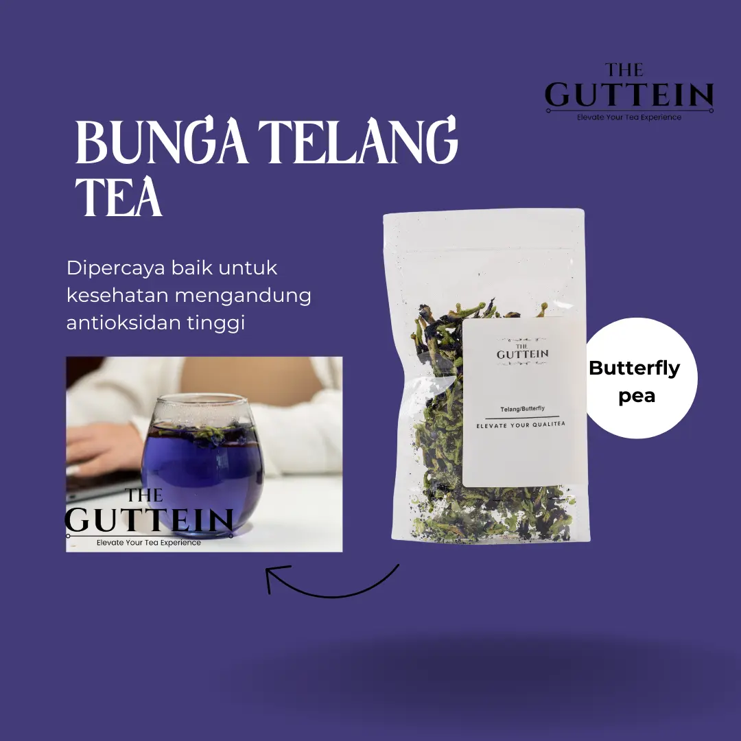 Bunga Telang Kering - Butterfly Pea Bluepea / Teh biru 25 Gram [Premium]